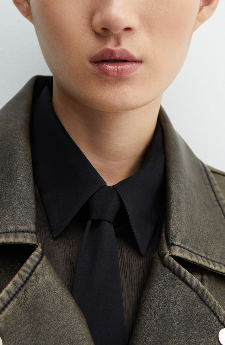 MANGO Faux Leather Moto Jacket, Alternate, color, 