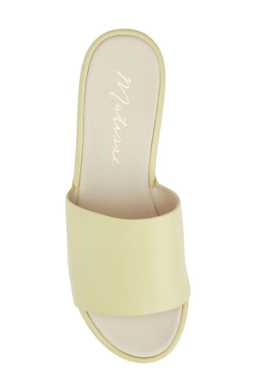 Matisse Frida Platform Sandal In Yellow
