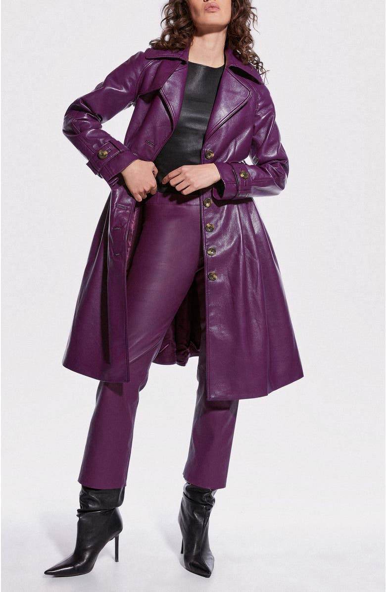 AS by DF Darcy Recycled Leather Trench, Alternate, color, 