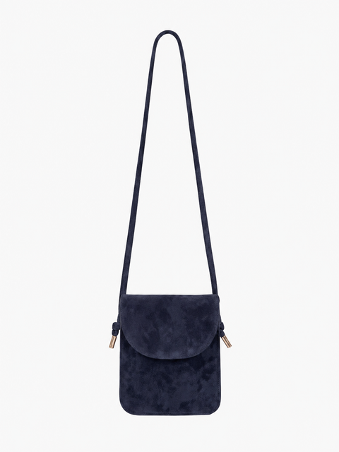 Naya Suede Leather Flap Crossbody & Shoulder Bag