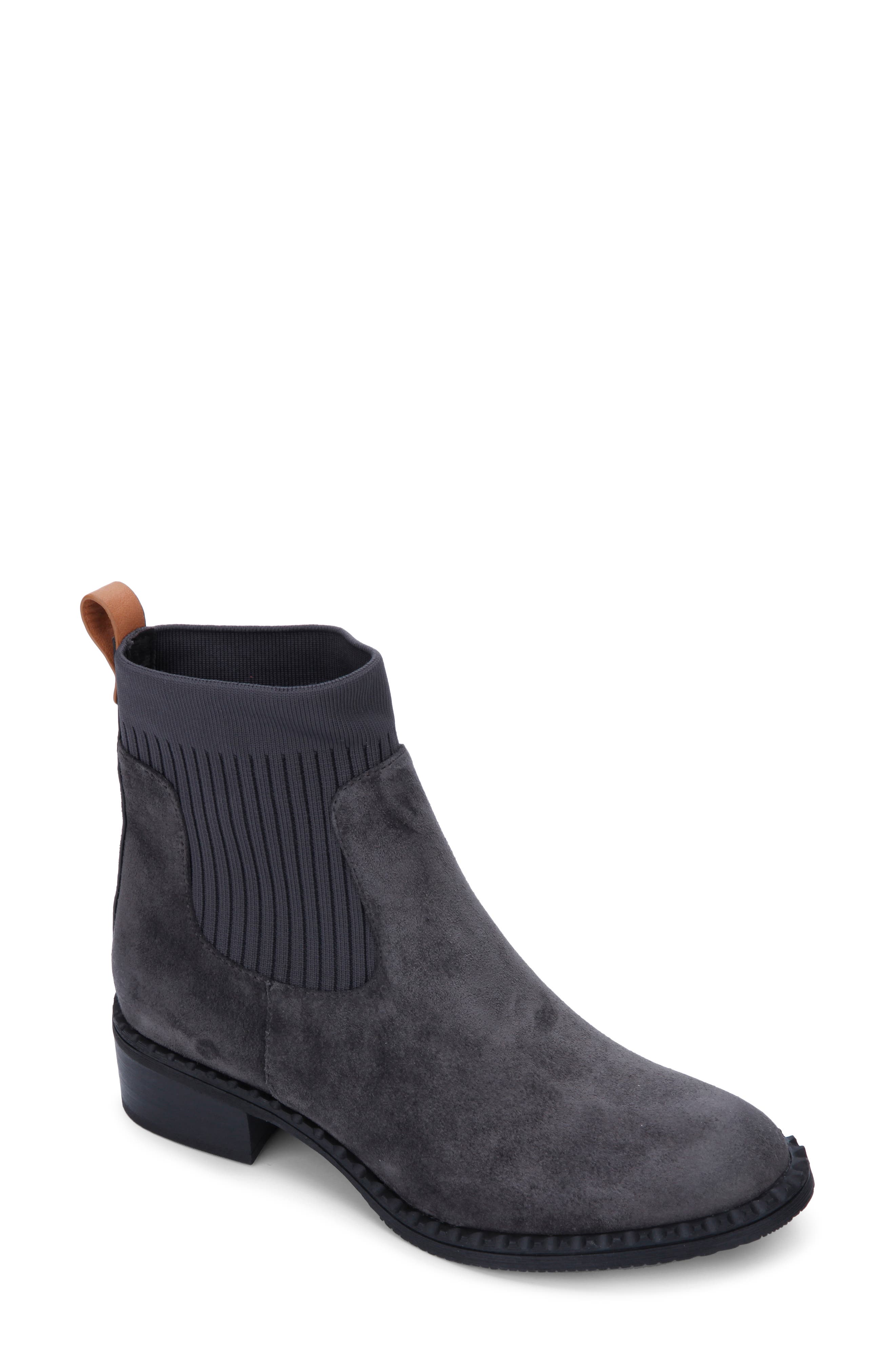 Gentle Souls by Kenneth Cole Best Chelsea Boot, Main, color, Charcoal Suede