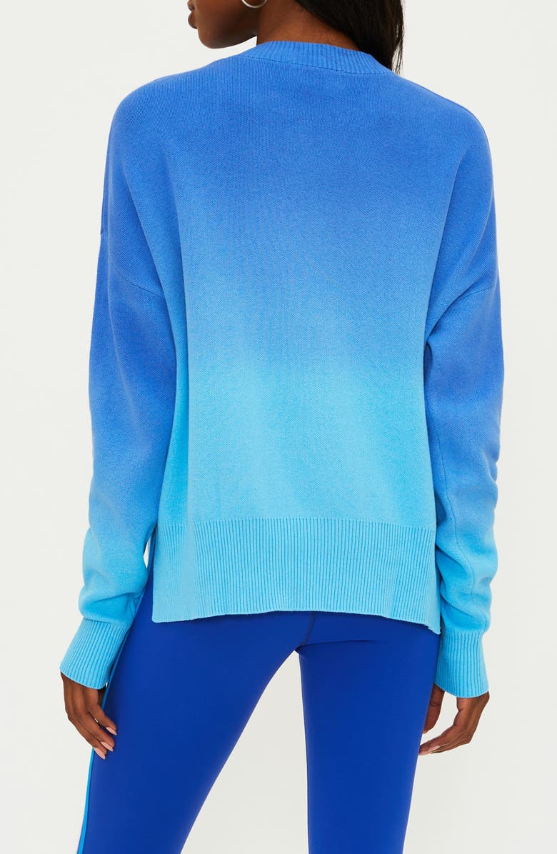 Beach Riot Callie Ombré Cotton Sweater, Alternate, color, Bluebell Two Tone