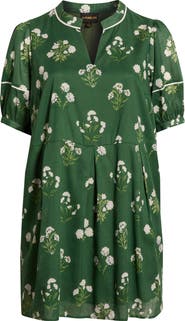 SUGARLIPS Kestrel Floral Fawna Cotton Shift Dress