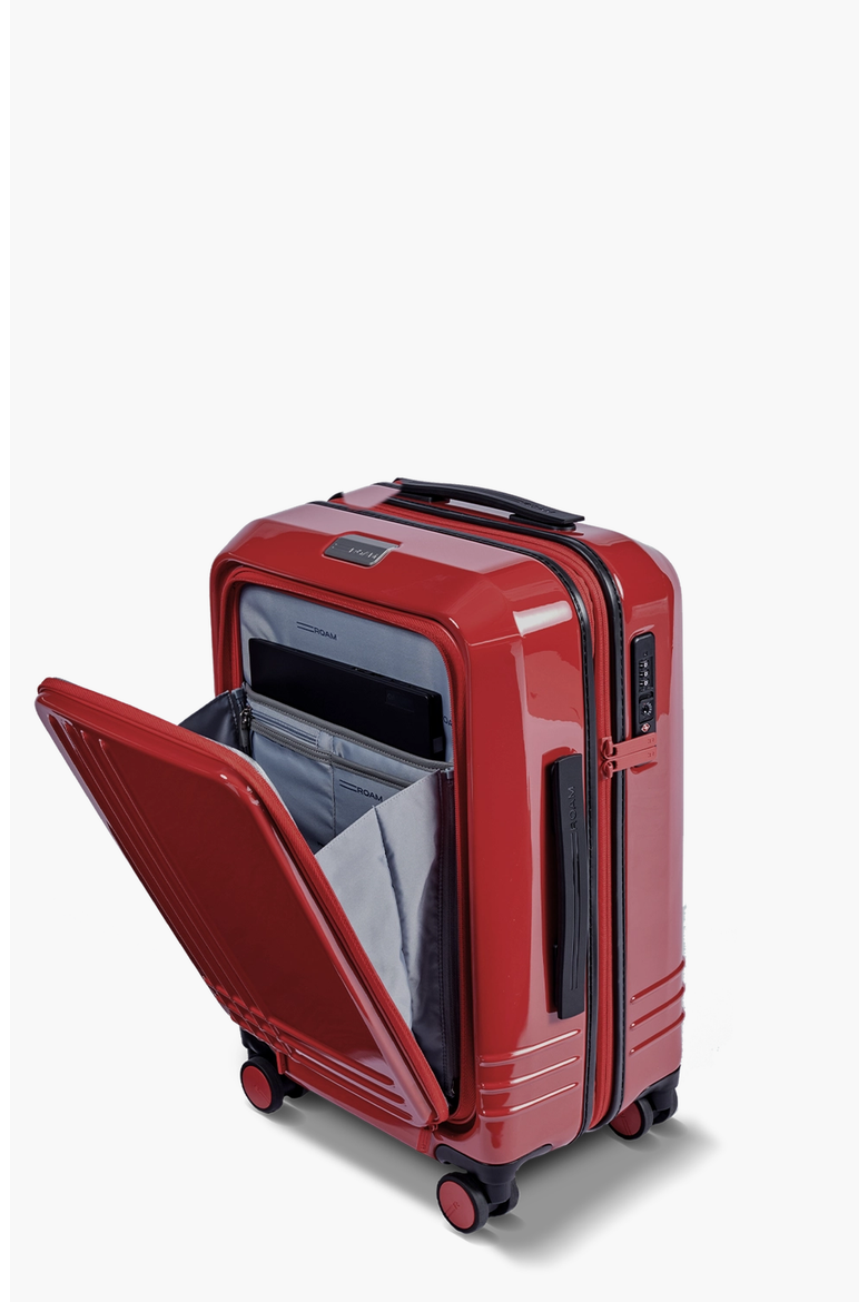 Front Pocket Expandable Carry-On, Alternate, color, Red Gloss / Black