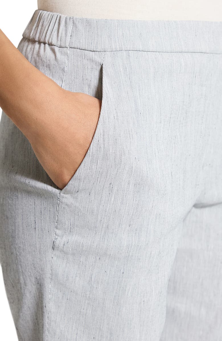 Theory Treeca Pull-On Pants, Alternate, color, Black Multi