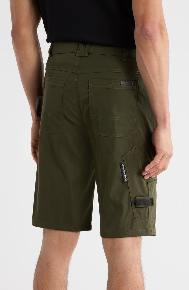 CARBON + CRAFT Water Resistant Technical Carpenter Shorts, Alternate, color, Olive