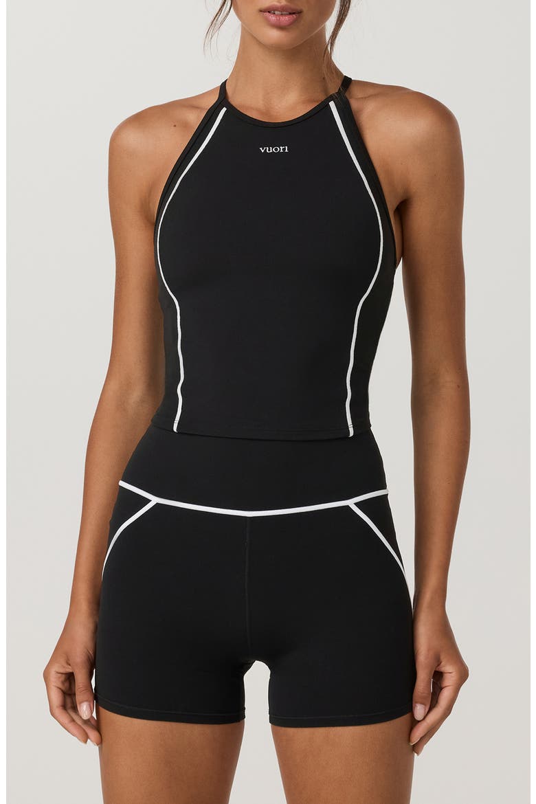 Allthefeels Linework Performance Tank, Main, color, BLACK