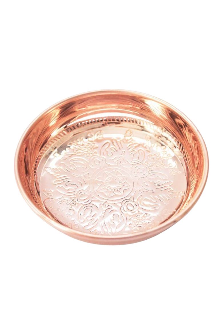 Vintage Inspired Copper Ring Dish Acanthus, Main, color, Copper