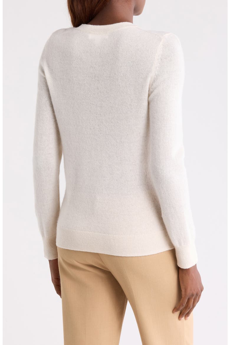 Cashmere Crewneck Sweater, Alternate, color, IVORY PRISTINE