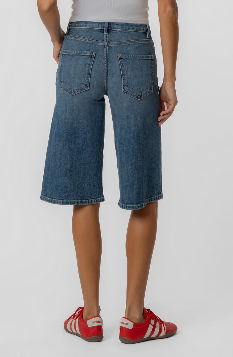 KUT from the Kloth Mandy High Waist Denim Bermuda Shorts, Alternate, color, Miracle
