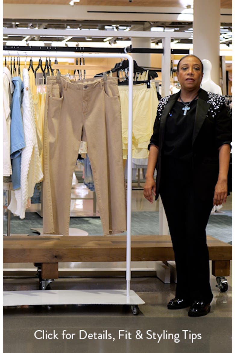 Meg Fab Ab Raw Hem High Waist Ankle Wide Leg Jeans video