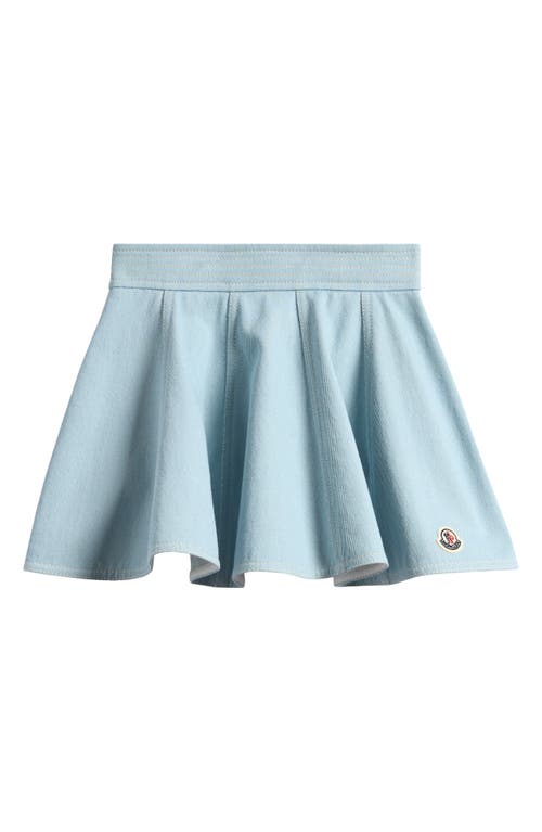 Moncler Kids' Denim Circle Skirt In Royal