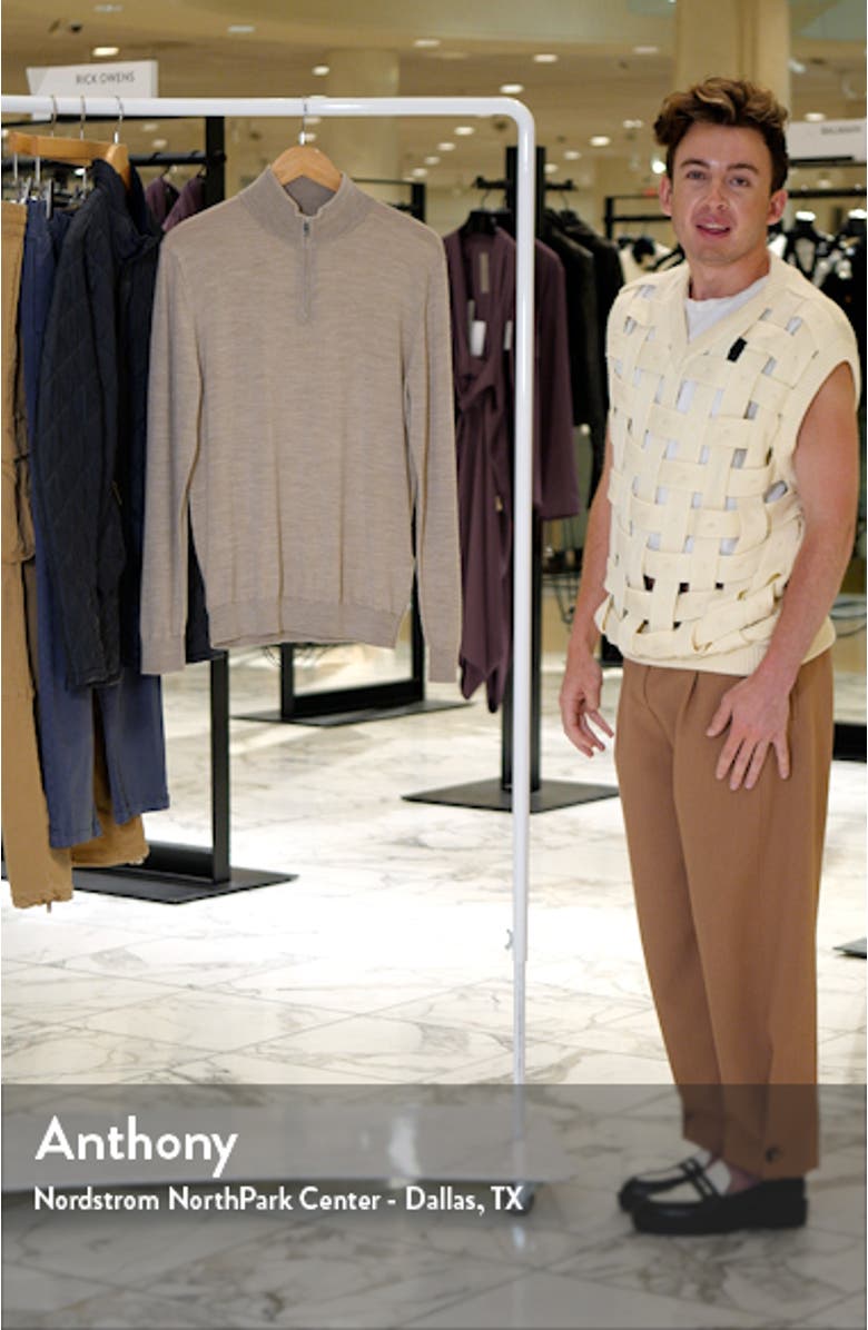 Blackhall Quarter Zip Wool Sweater, sales video thumbnail