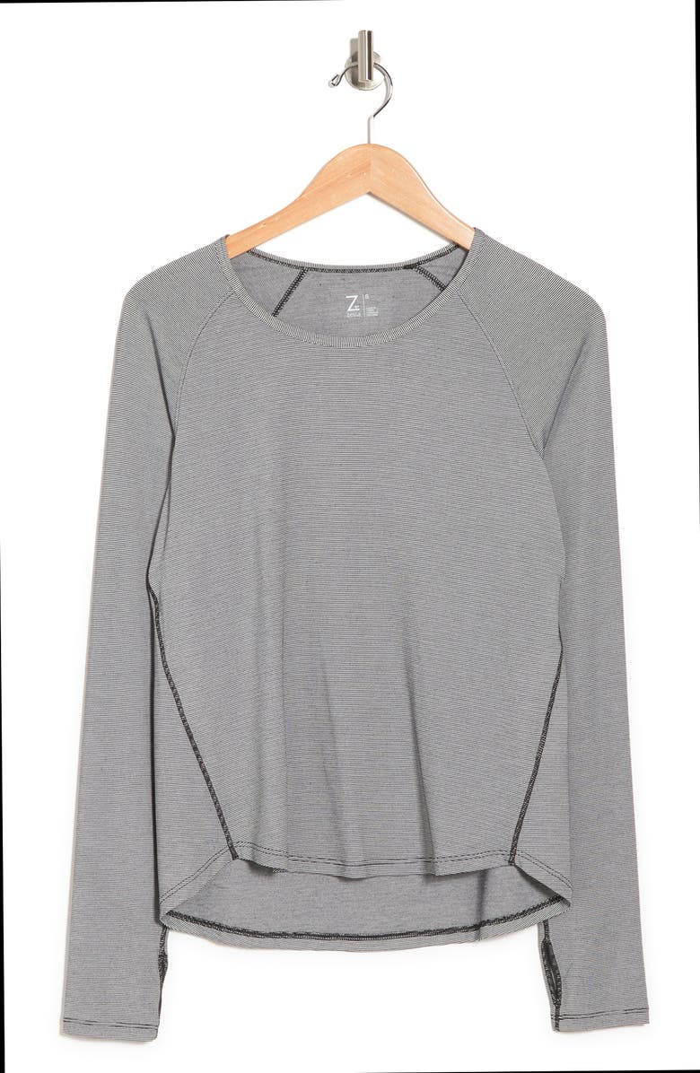 Z by Zella Stripe Long Sleeve Shirt, Alternate, color,