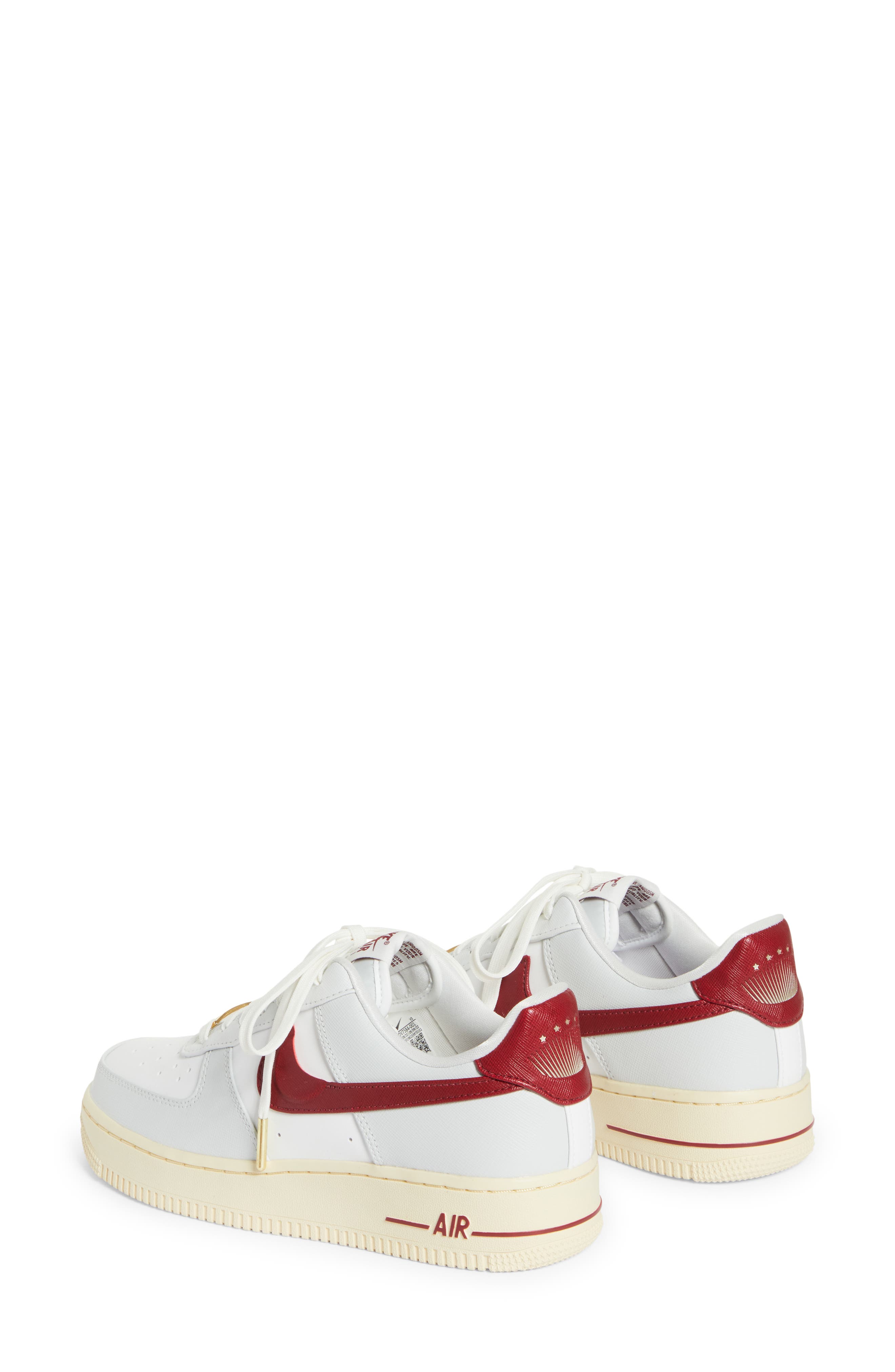 Nike Air Force 1 '07 SE 'Sisterhood Team Red' Sneaker, Alternate, color, 