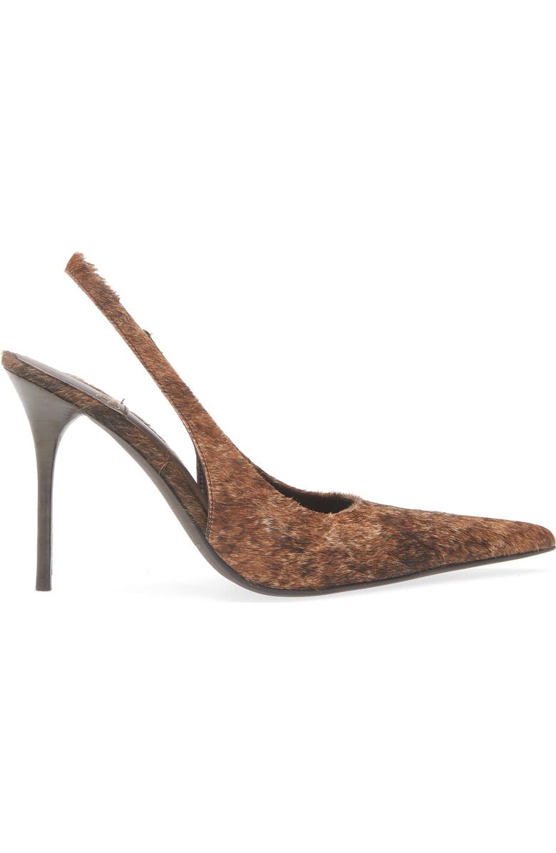 Jeffrey Campbell You Wish Genuine Calf Hair Pointed Toe Pump, Alternate, color, Black Brown Hair