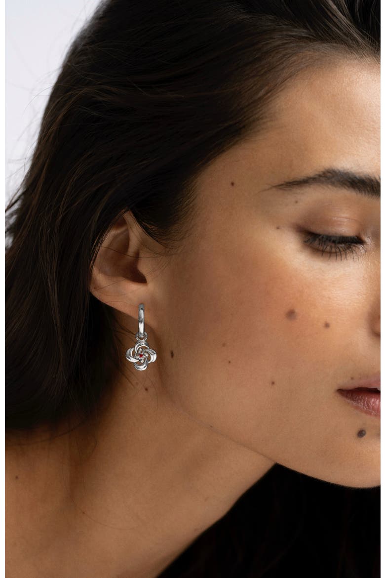 Camilla Earrings, Alternate, color, White Gold