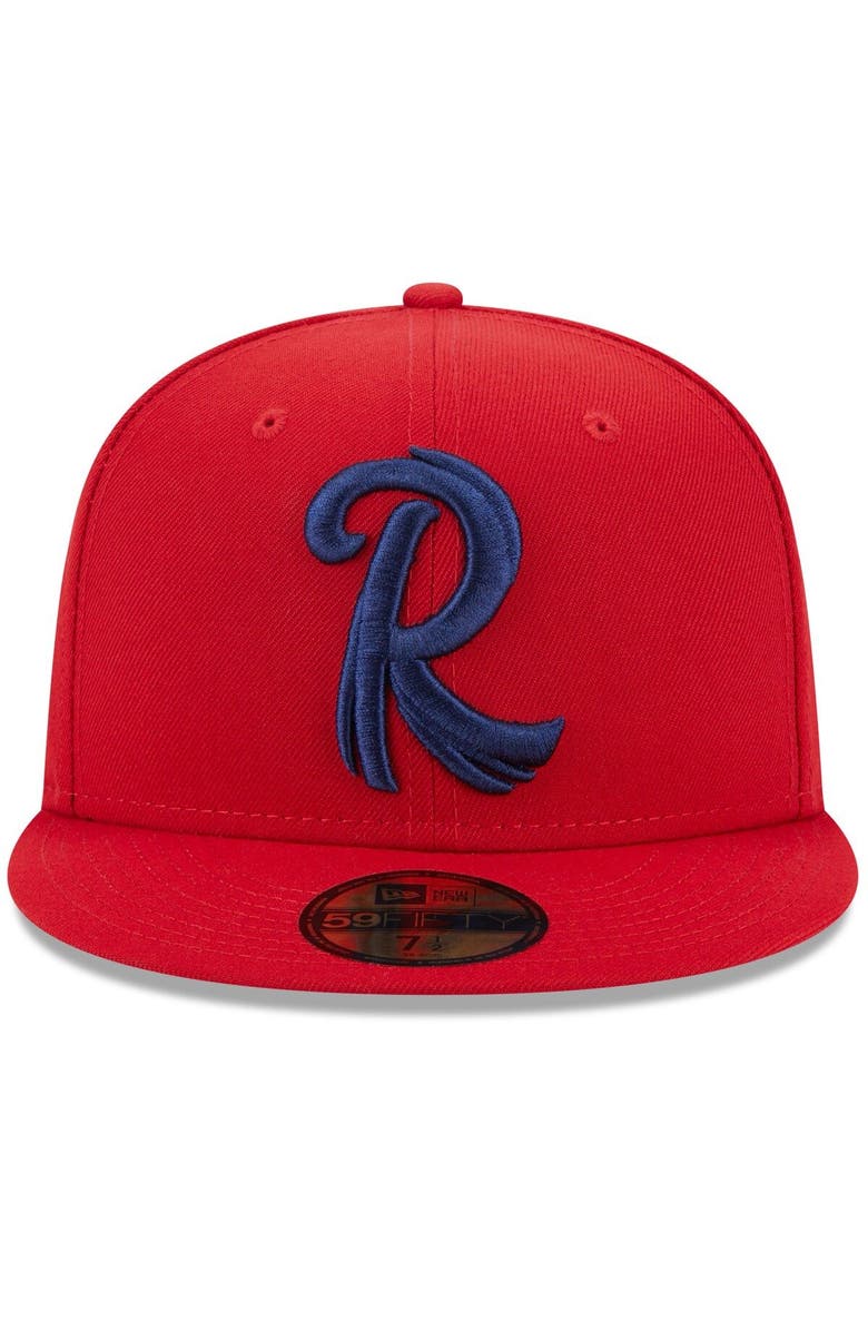 New Era Men's New Era Red Reading Phillies Authentic Collection Alternate Logo 59FIFTY Fitted Hat, Alternate, color, 