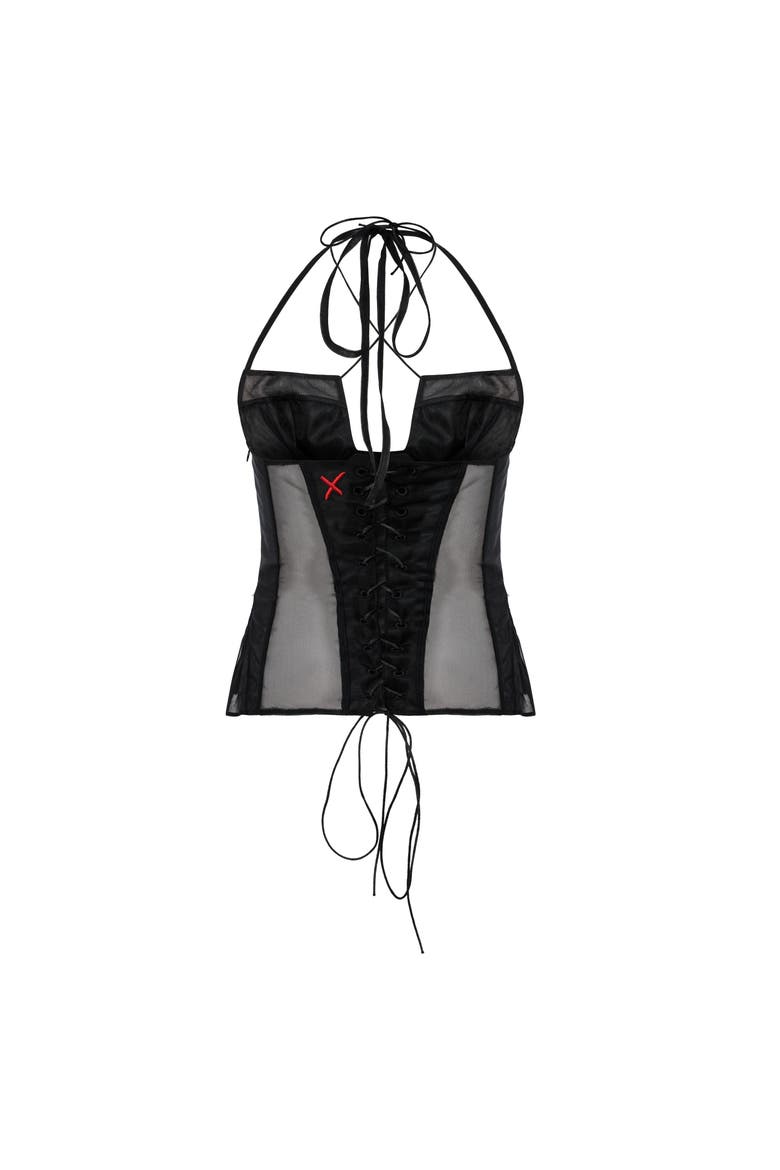 Tulle Women Top, Alternate, color, BLACK