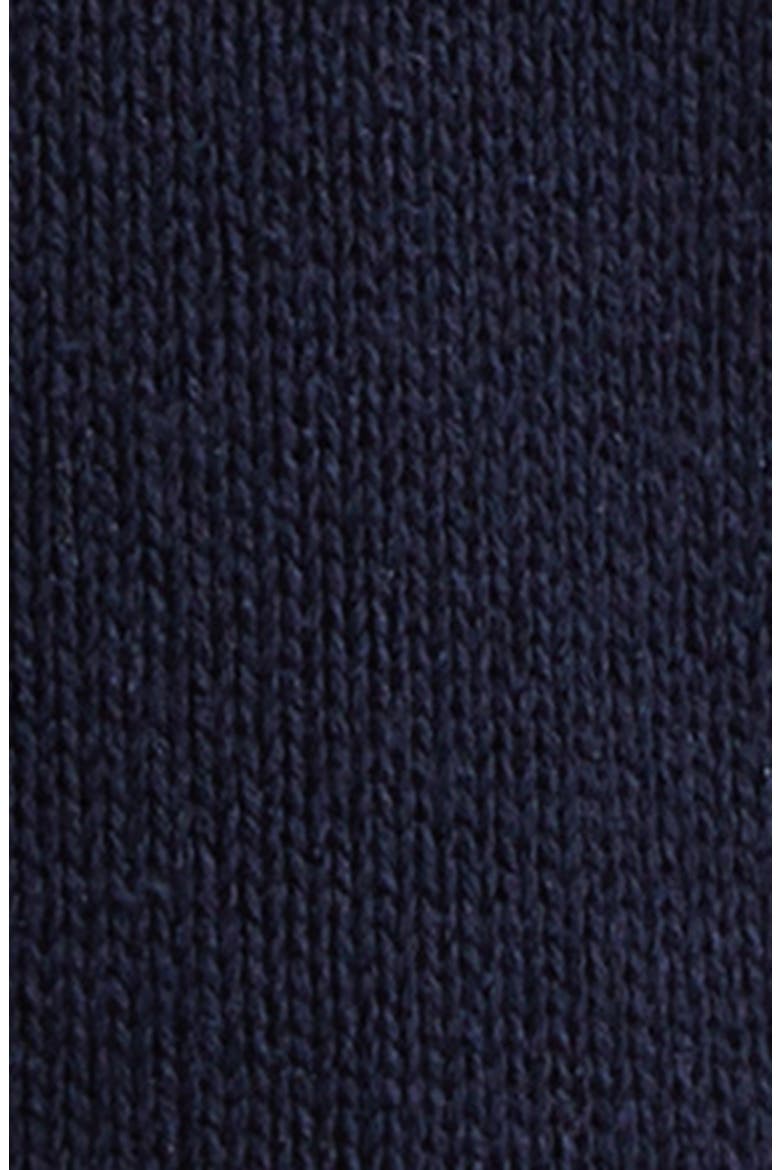 Bourette Silk Crewneck Sweater, Alternate, color, NAVY