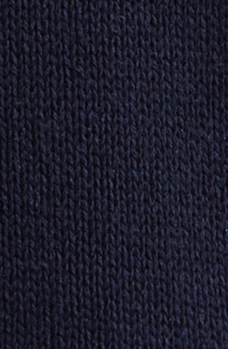 Thom Sweeney Bourette Silk Crewneck Sweater, Alternate, color, Navy