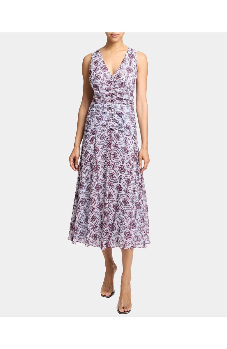 Santorelli Eden Midi Georgette Dress, Main, color,