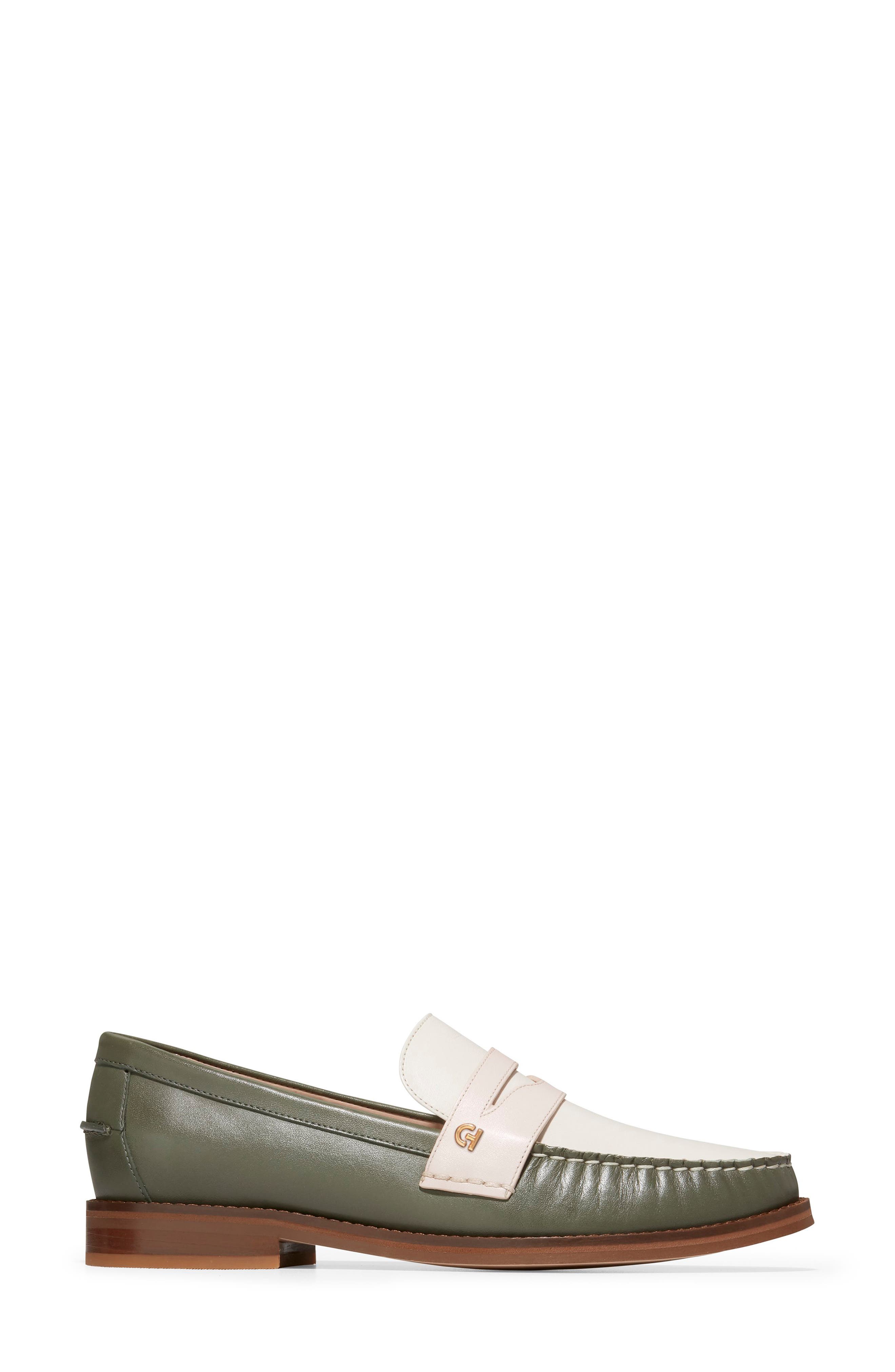 Lux Pinch Penny Loafer, Alternate, color, TEA LEAF LEATHER