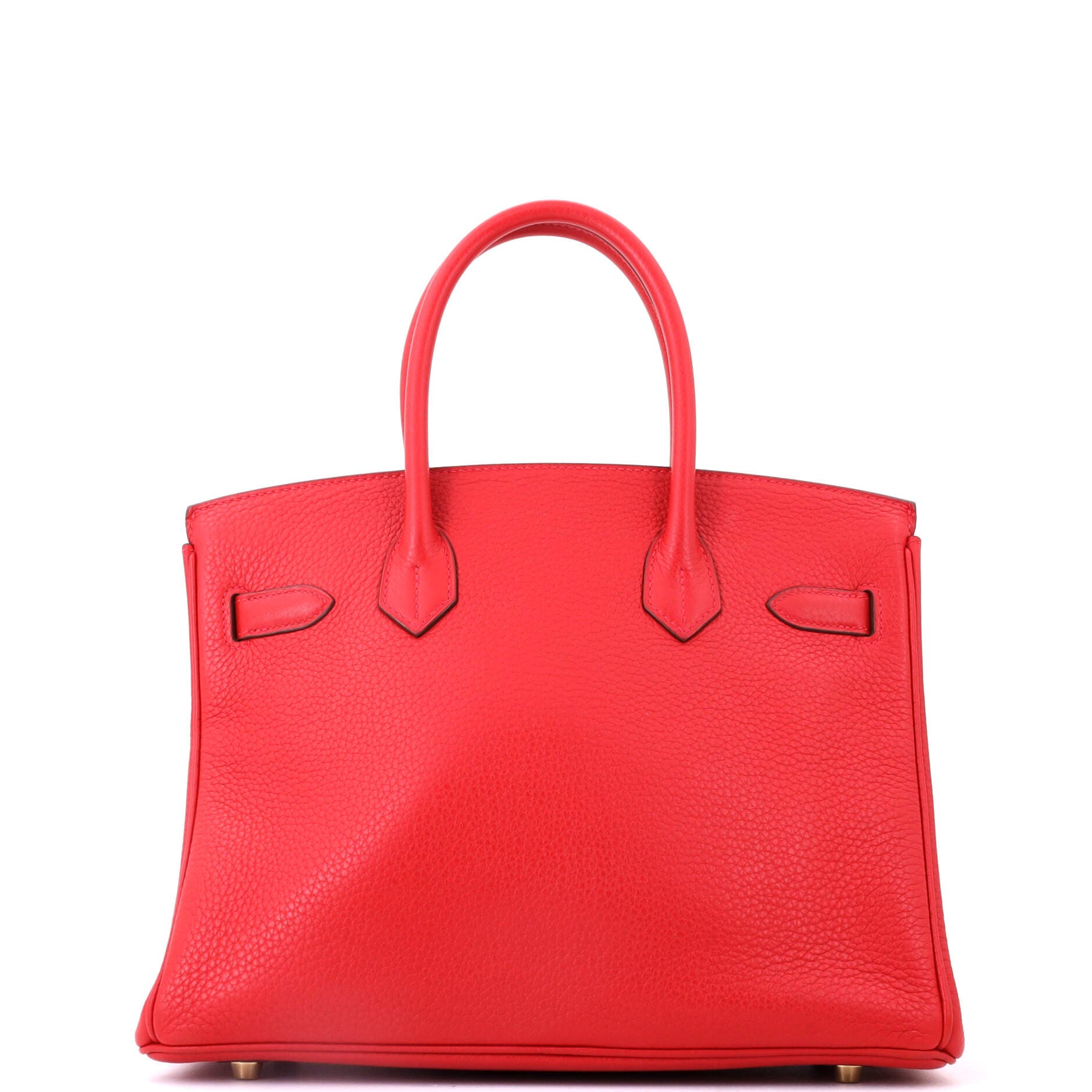 Birkin Handbag Red Clemence with Gold Hardware 30, Alternate, color, Rouge Casaque