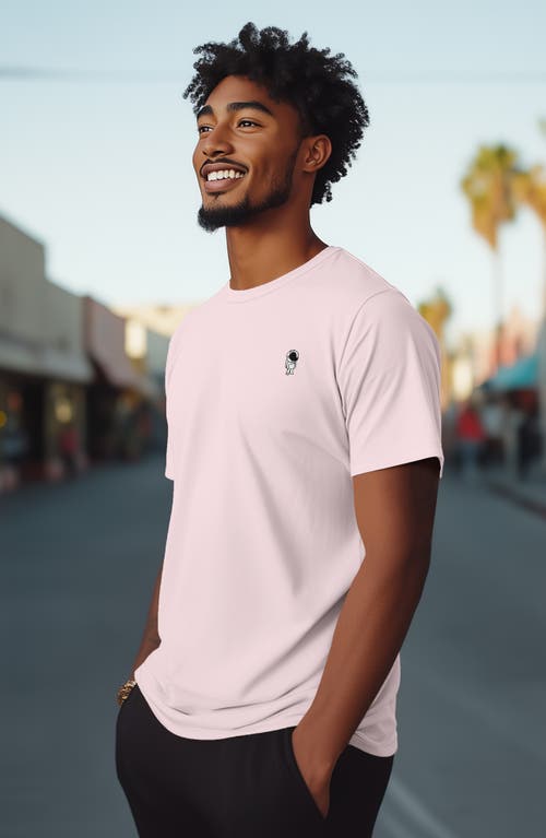 Dalix Astronaut Tee In Soft Pink
