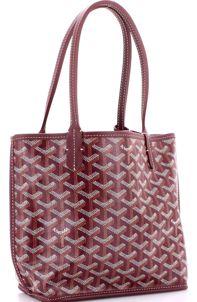 Pre-Owned Goyard Anjou Reversible Tote Coated Canvas Mini, Alternate, color,