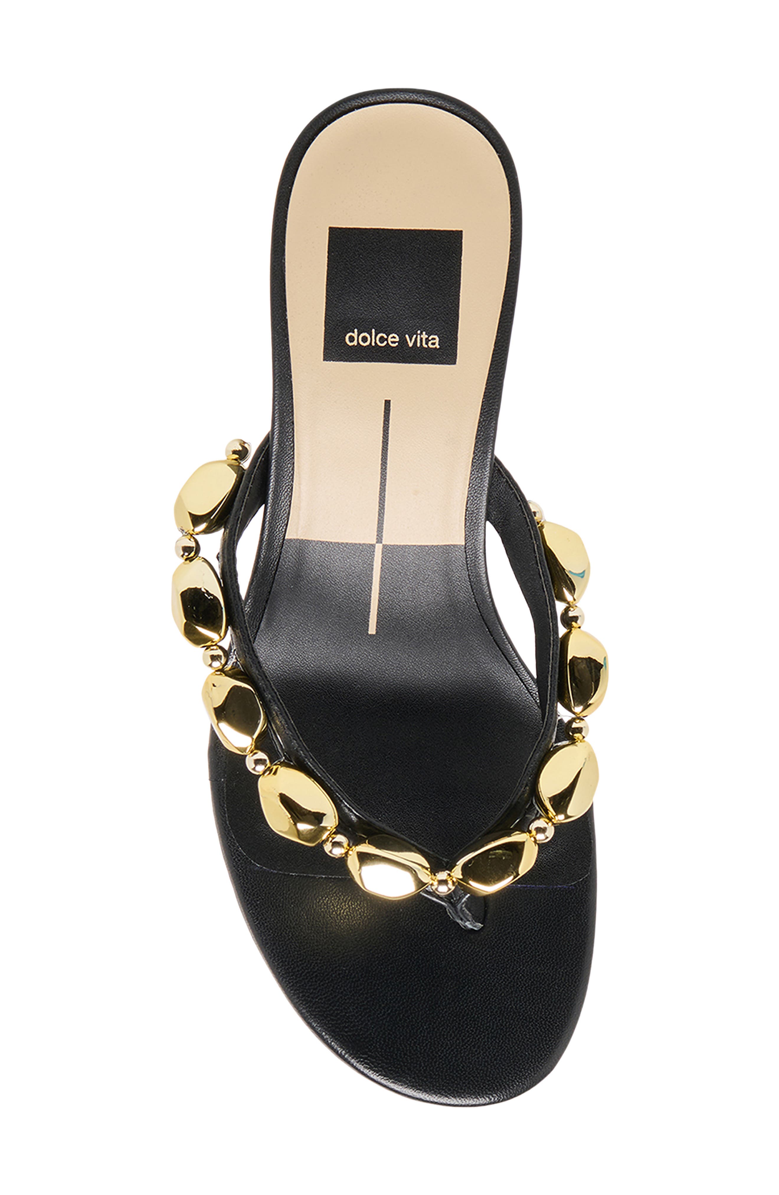 Dolce Vita Daksie Flip Flop, Alternate, color, Black Leather