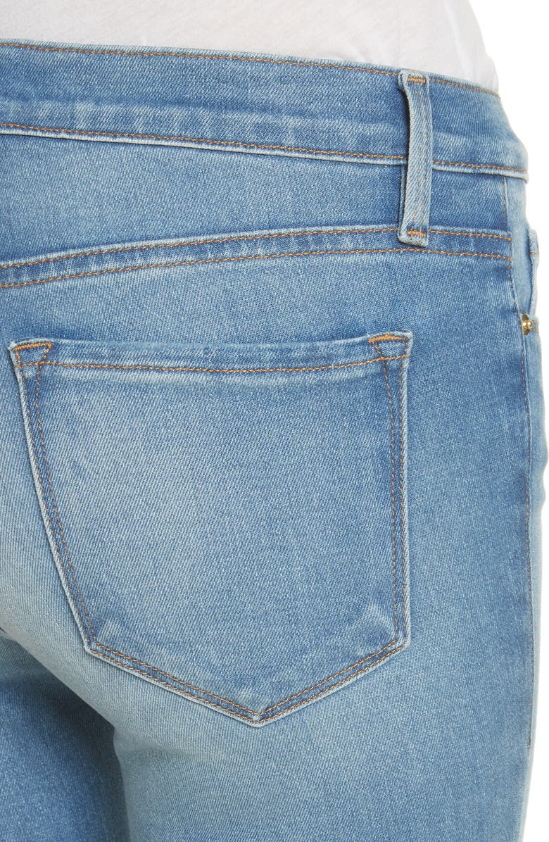 FRAME Le Skinny de Jeanne Raw Edge Crop Skinny Jeans, Alternate, color, 