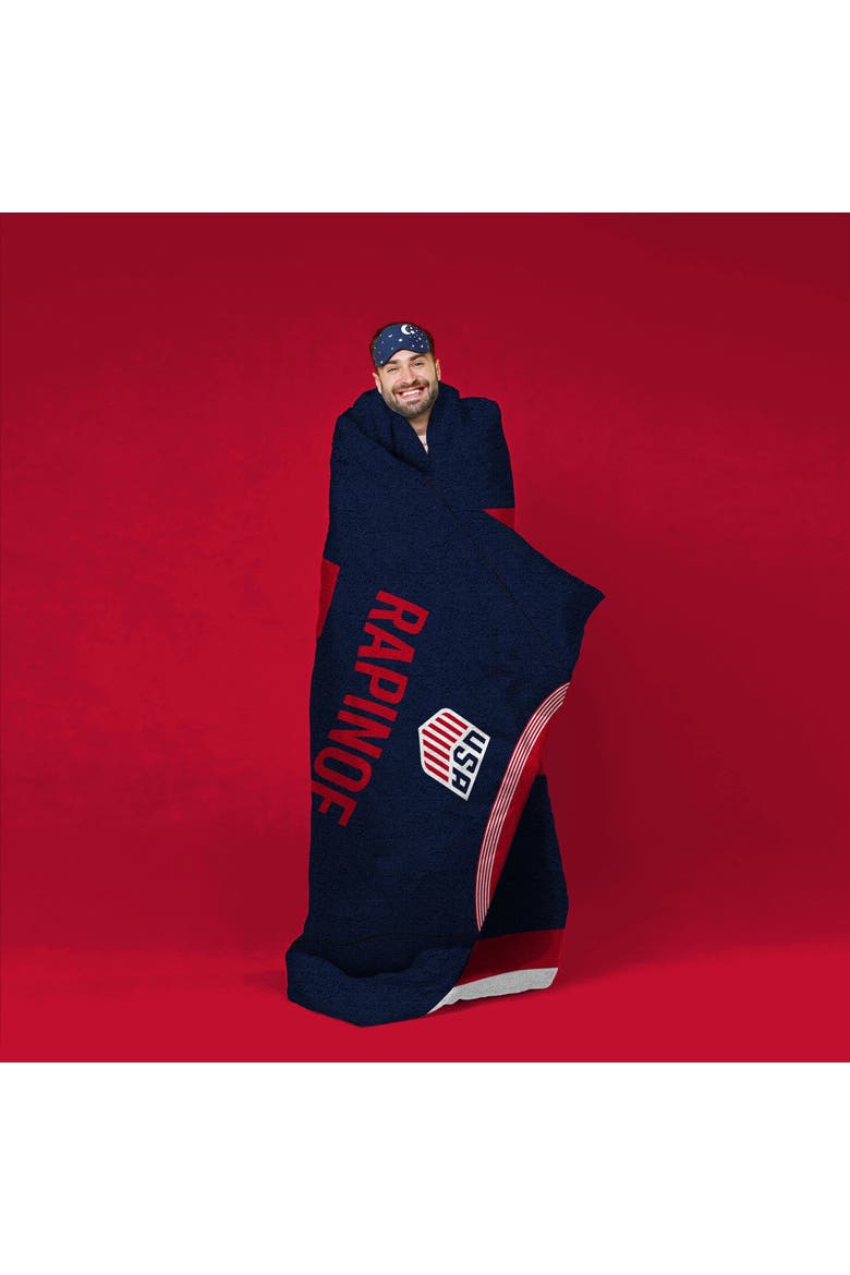 US Womens Soccer Megan Rapinoe 60" x 80" Raschel Throw Blanket, Alternate, color, None