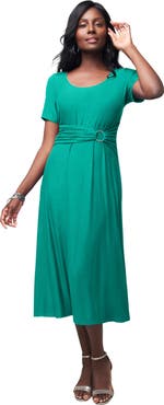 Jessica London Buckle Midi Dress