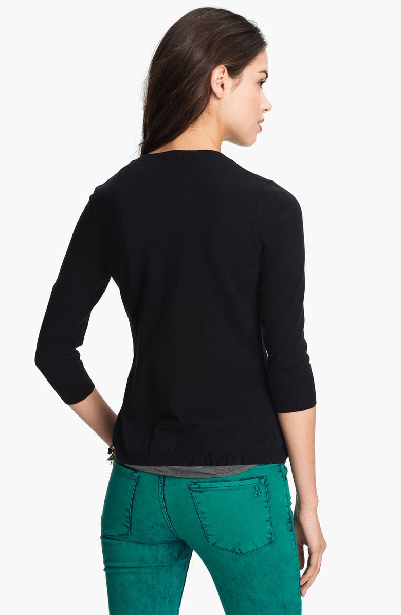 BP. Classic Crewneck Cardigan, Alternate, color, 