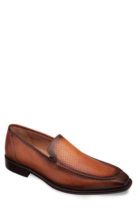 Perforated Leather Loafer (Men)