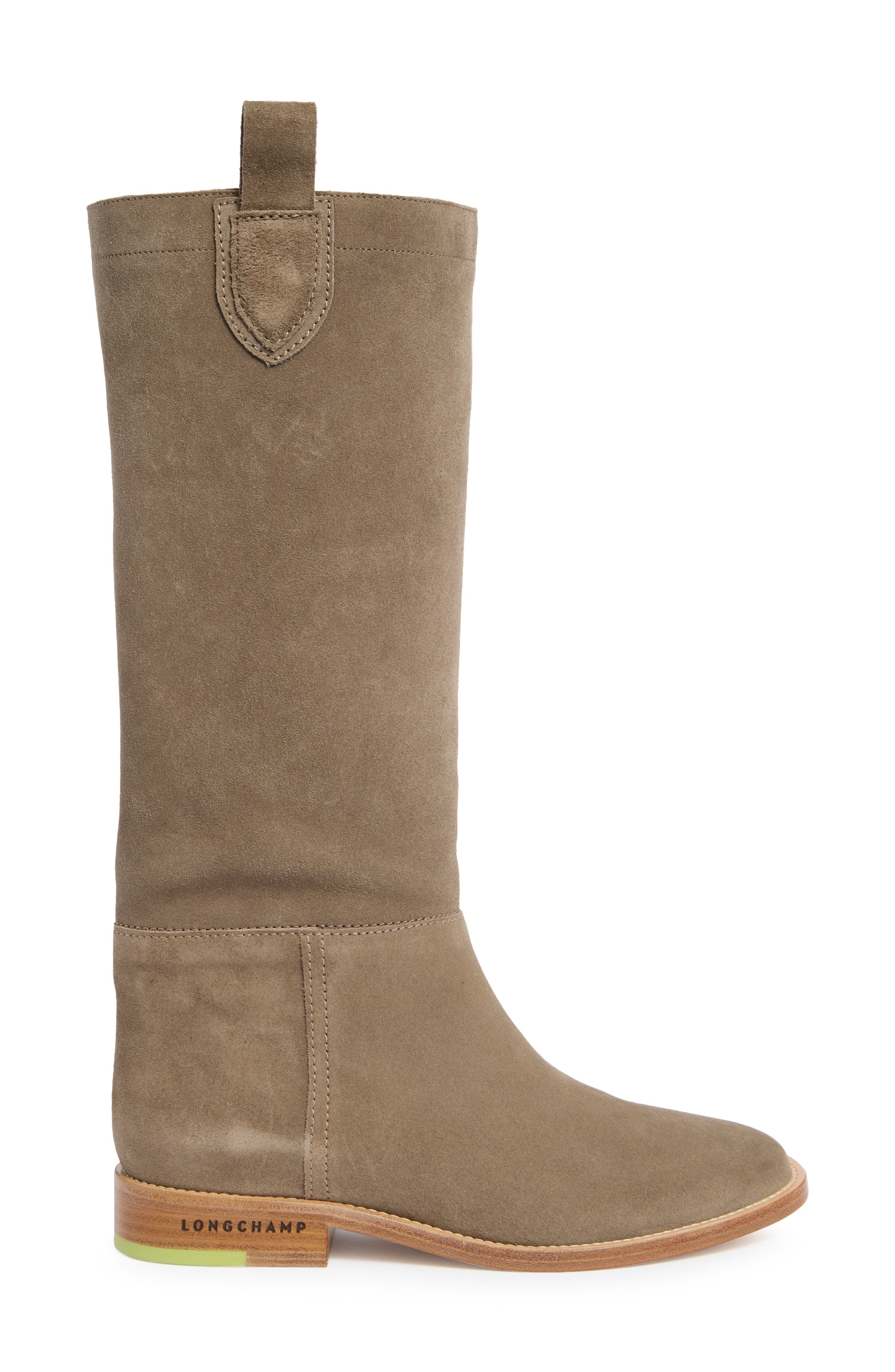 Longchamp Tall Boot, Alternate, color, Taupe