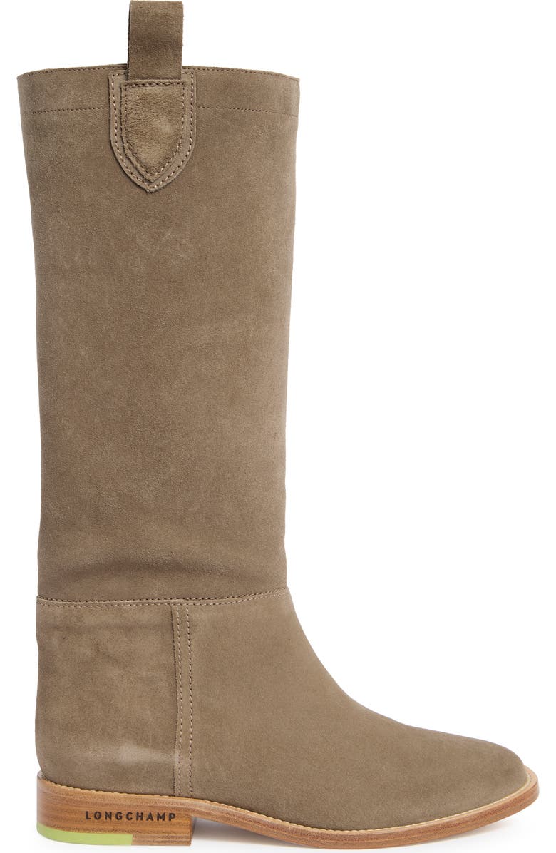 Longchamp Tall Boot, Alternate, color, Taupe