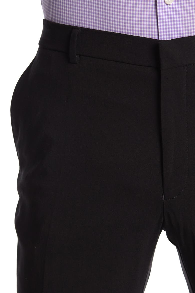 Twill Tailored Suit Separate Pants, Alternate, color, BLACK TWILL