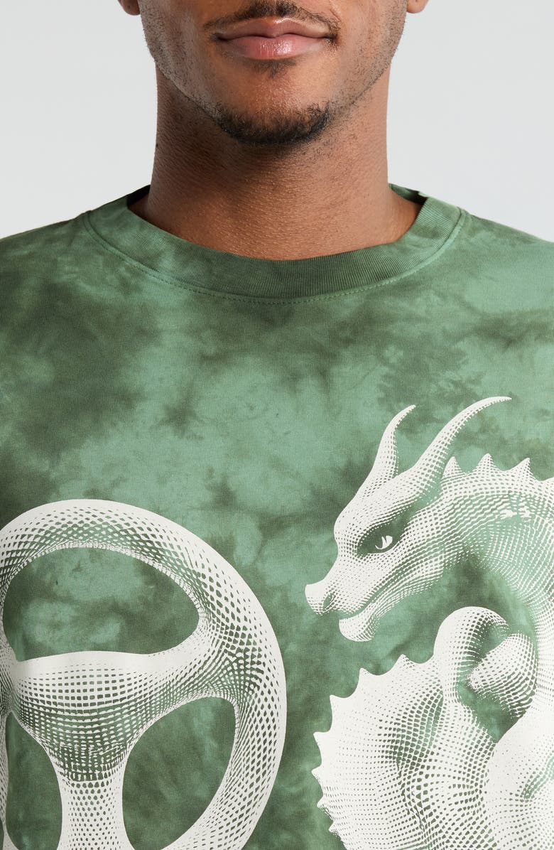 PLEASURES Disfunction Graphic T-Shirt, Alternate, color, Green Dye