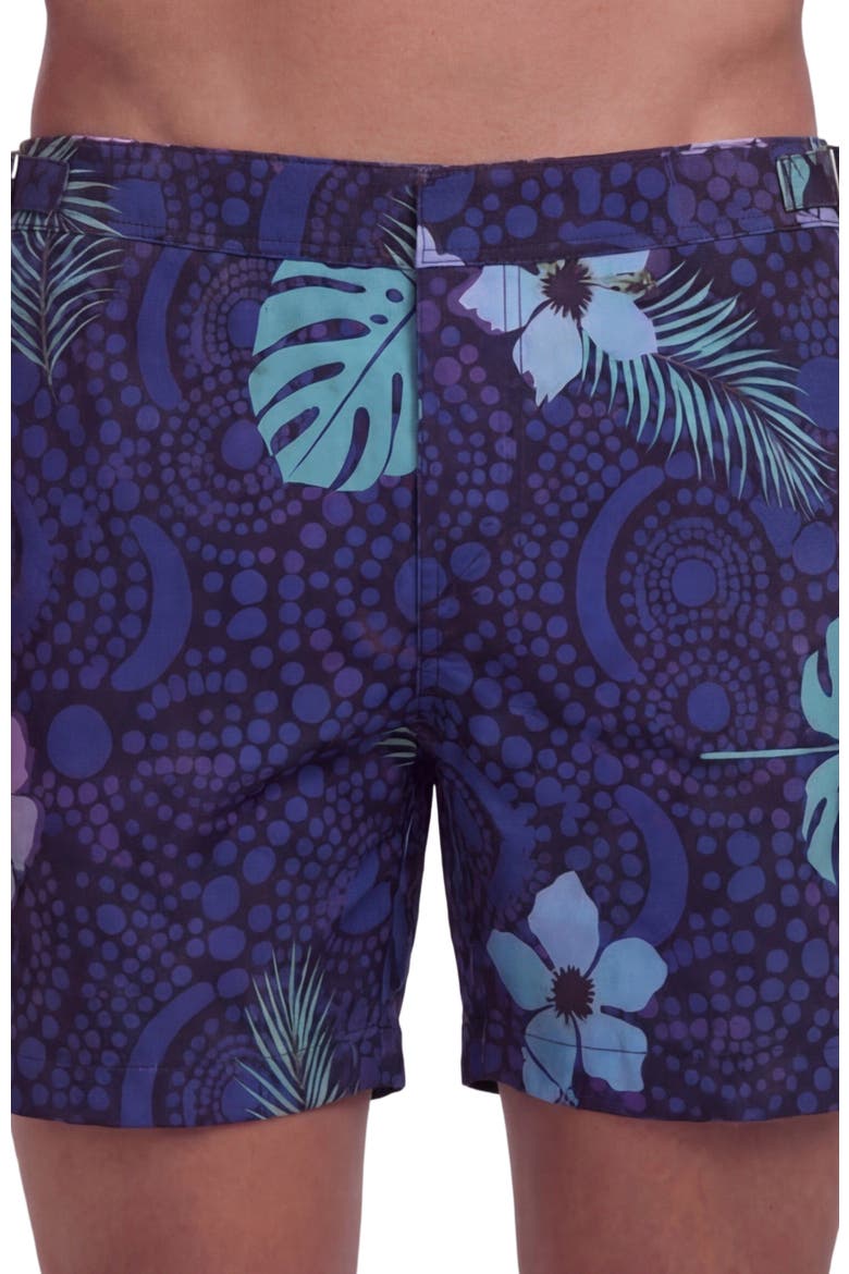 Tropical Fantasy Mens Tailored Swim Short, Alternate, color, TROPICAL FANTASY NAVY