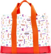 Pre-Owned Hermes Petit Chartier Nappy Bag Printed Toile Large