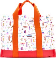 Pre-Owned Hermes Petit Chartier Nappy Bag Printed Toile Large