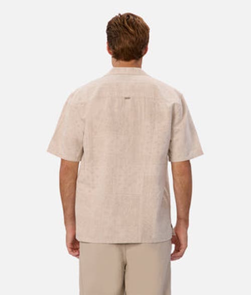 Industrie Australia The Winona Short Sleeve Shirt In Sand Wheat