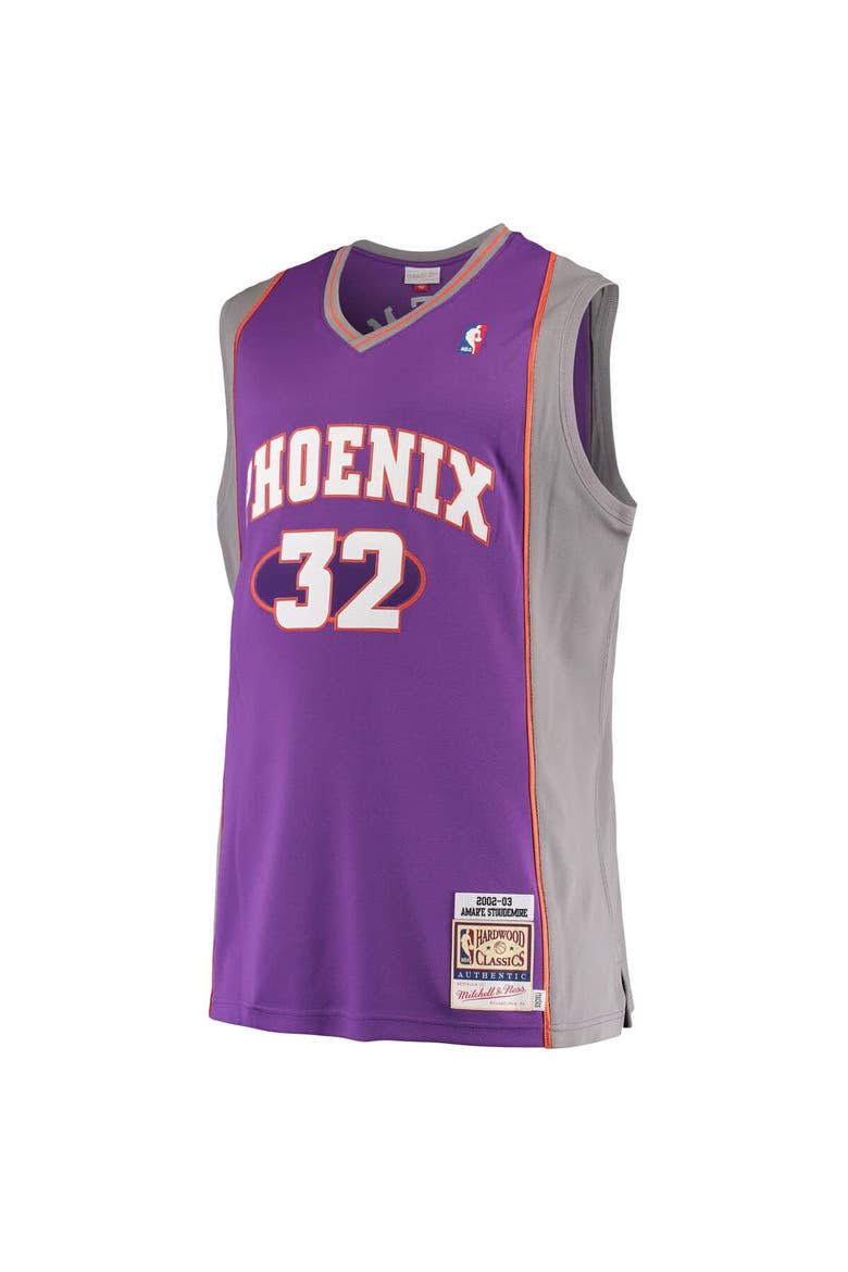 Men's Mitchell & Ness Amar'e Stoudemire Purple Phoenix Suns Hardwood Classics Authentic Jersey, Alternate, color, Purple