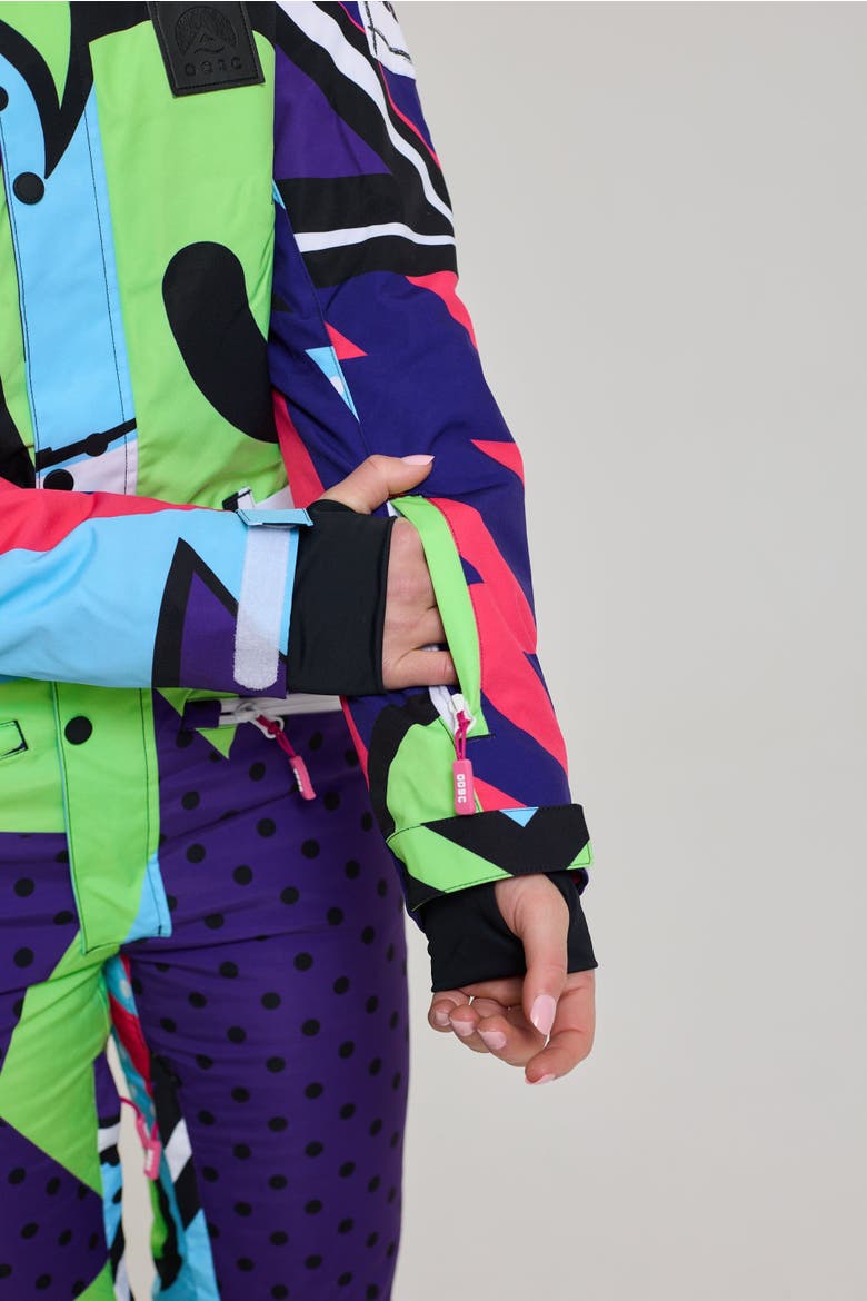 Fresh Prince X Women's Ski Suit, Alternate, color, Colorful geometric design