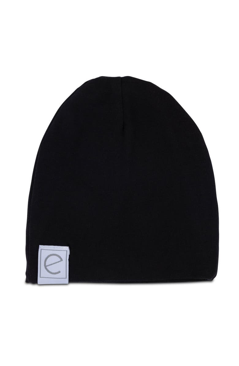 Ely's & Co. Jersey Cotton Baby Beanie Hat Set 2-Pack, Alternate, color, Tan & Black