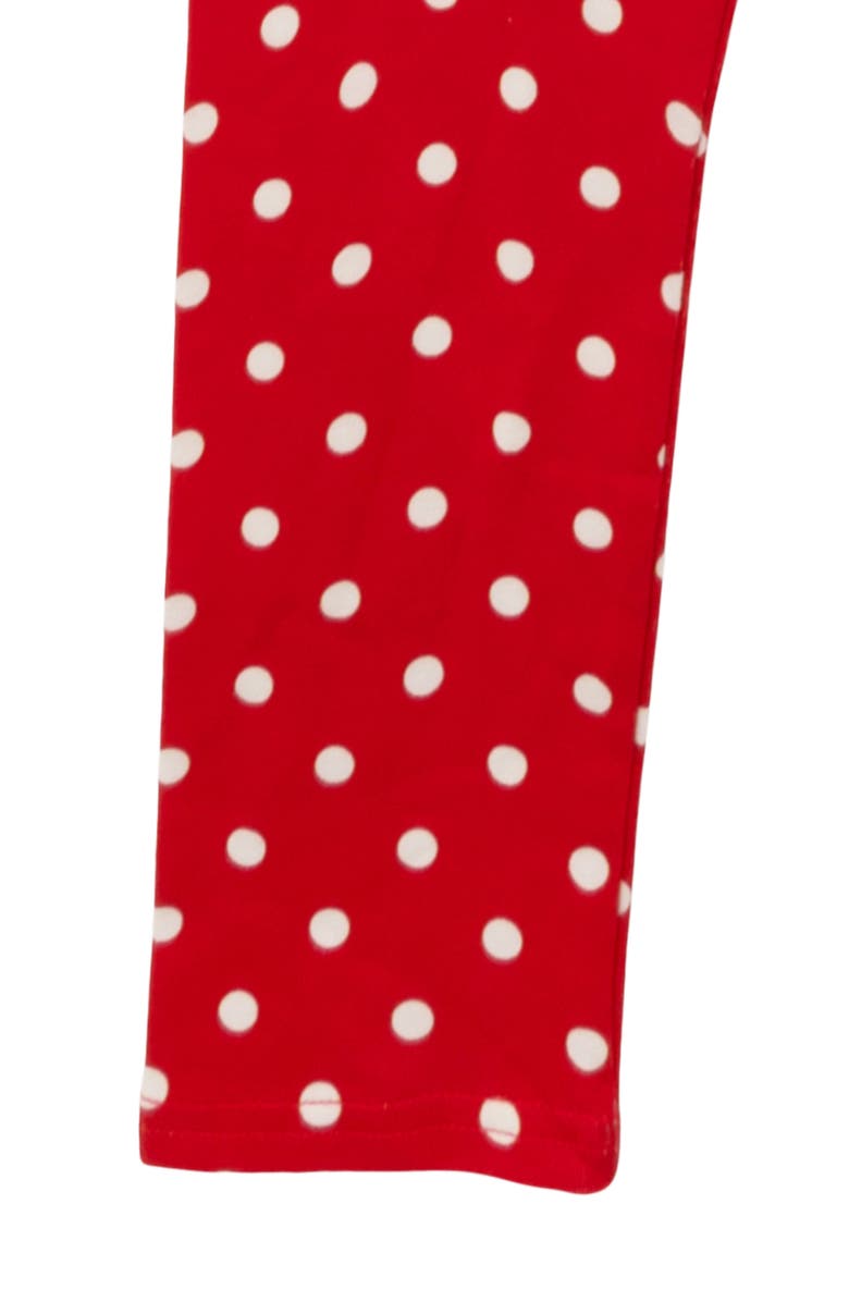 Rare Editions Kids' Santa Ruffle Top & Leggings Set, Alternate, color, Green