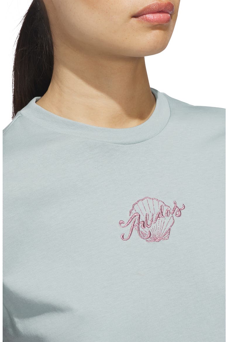Seashell Logo Graphic T-Shirt, Alternate, color, WONDER SAGE