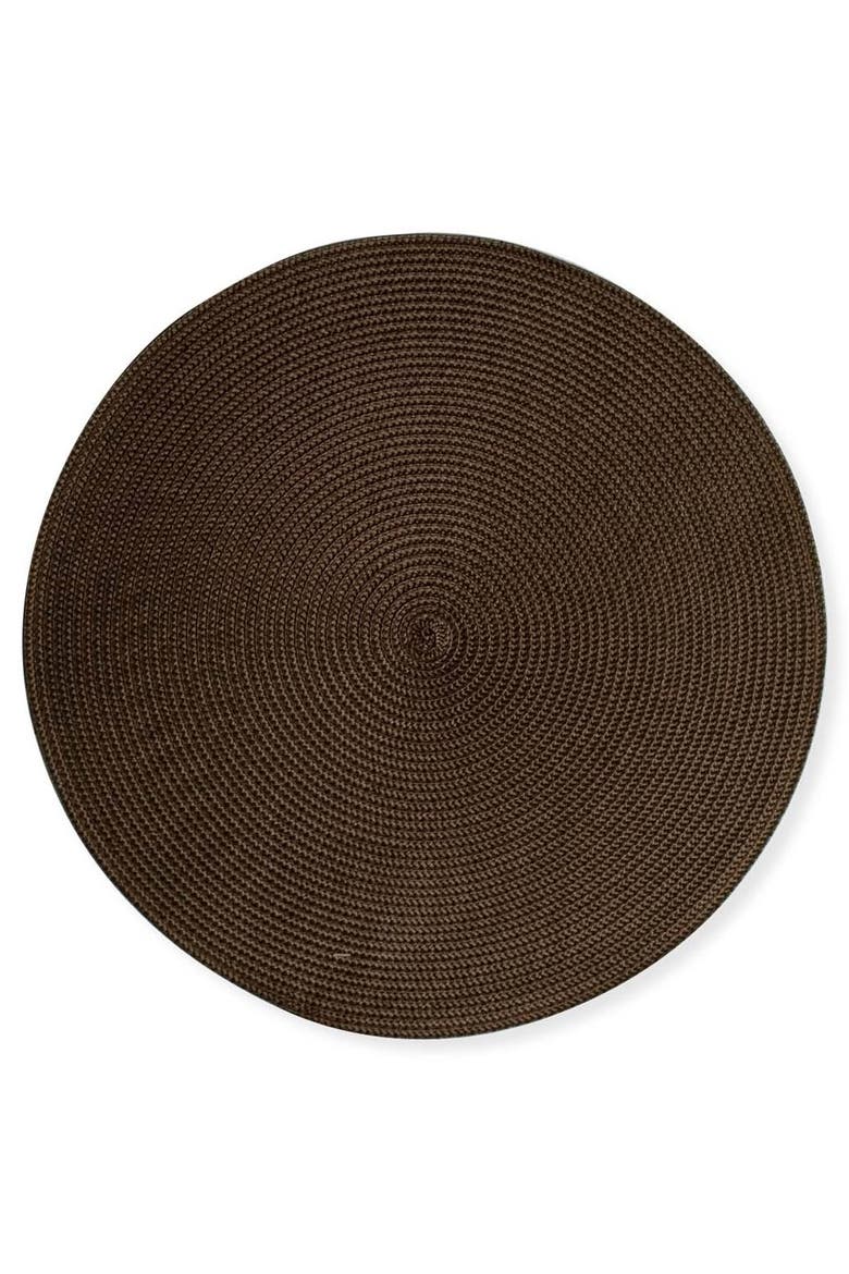 Elegant Woven Placemats for Stylish Dining Experience, Main, color, Brown